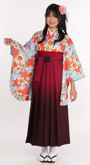 小学生袴セット 小学生用着物：8006 単品 ハカマやさん